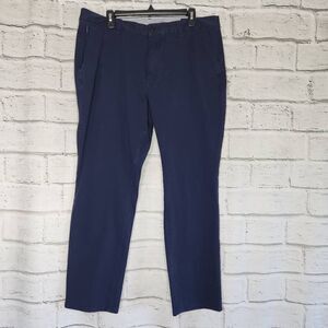 Bonobos Mens Blue Tapered Straight Leg Flat Front Slim Fit Chino Pant Size 38/30